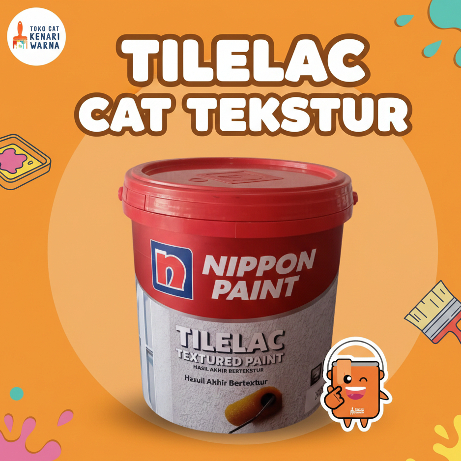 NIPPON PAINT TILELAC TEXTURED PAINT 5 KG - CAT TEKSTUR TEMBOK DASAR