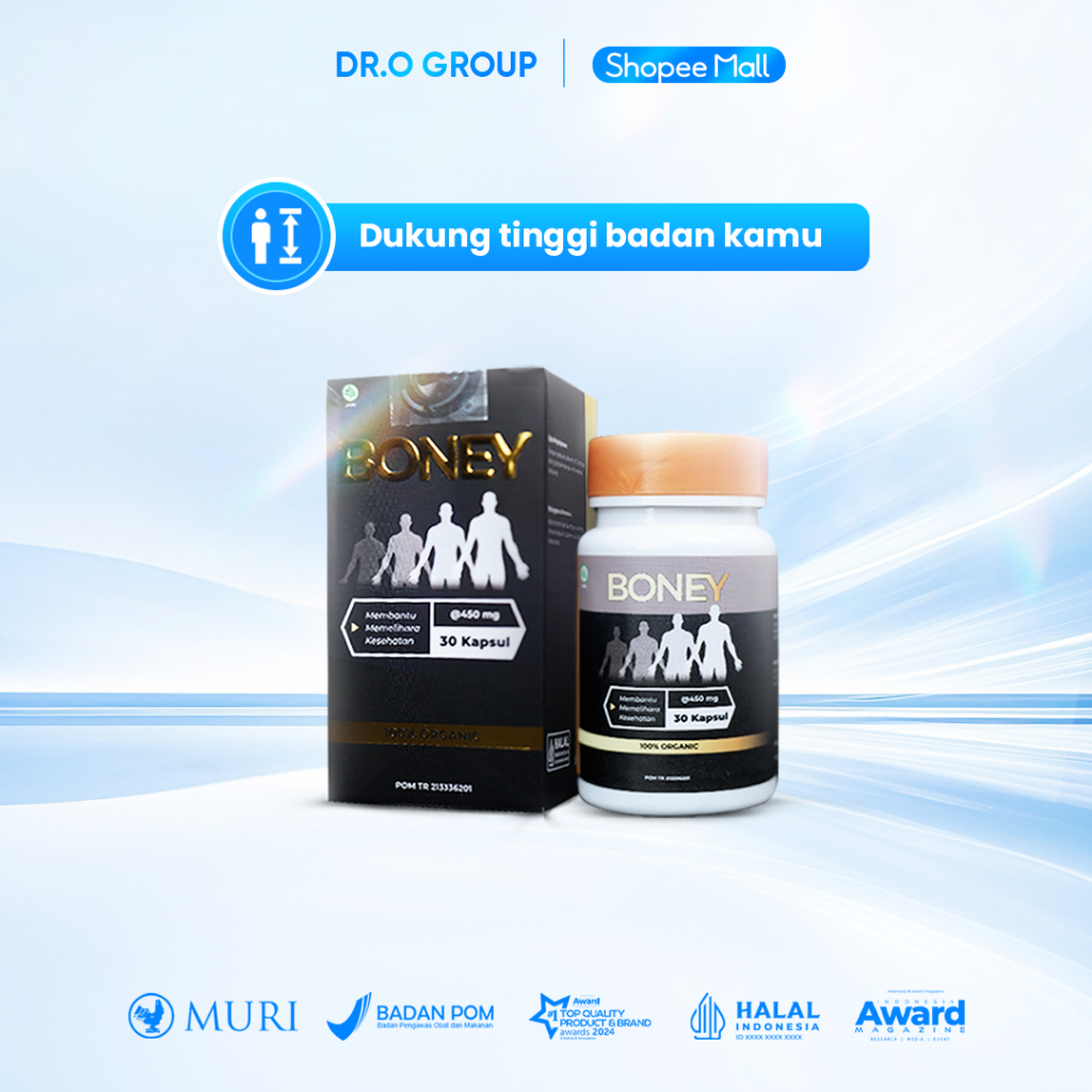 Boney - Peninggi Badan Herbal Pilihan Terbaik/ Tinggi Badan Ideal Hanya Dengan Boney Herbal Ampuh