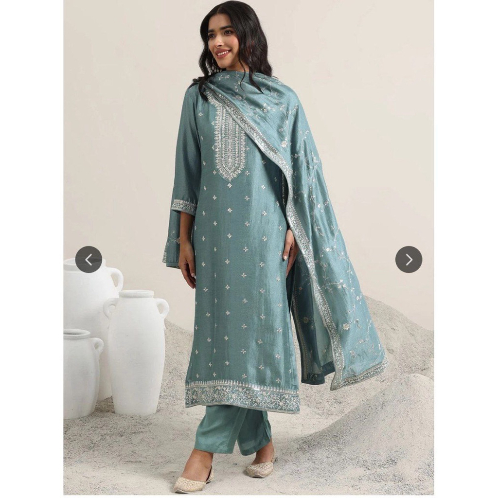 Kurta Set Biru / Baju Wanita India