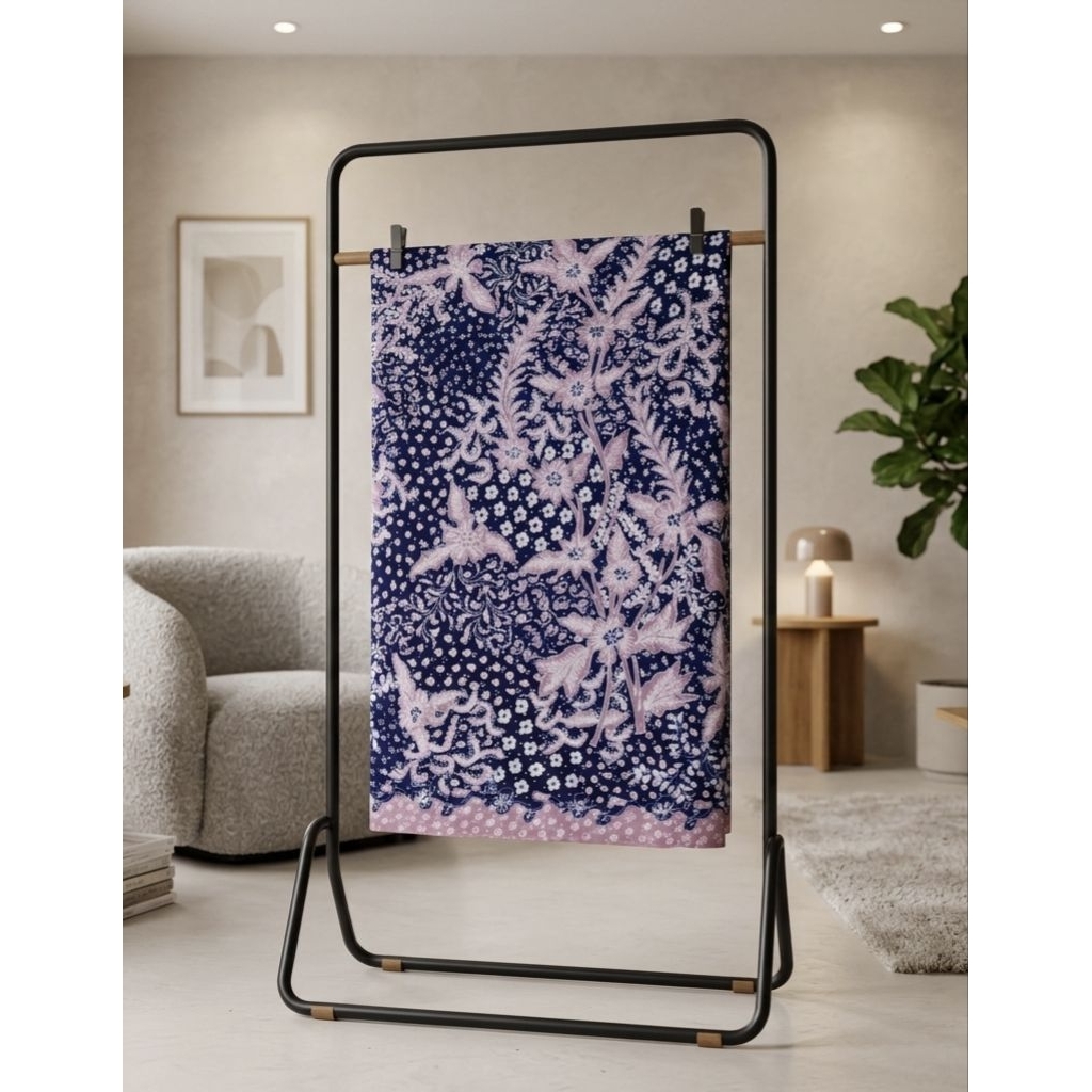 Ready Navy-Mauve Pink Batik Asli Tulis Lasem Batik Tulis Batik Lasem