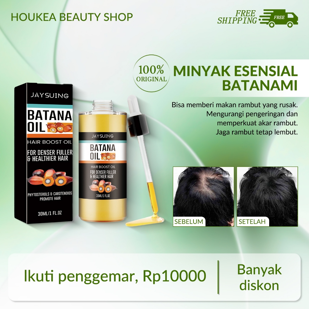 Jaysuing Batana Serum Penumbuh Rambut 30ml  Anti Rontok Rambut Obat Penumbuh Rambut Serum Nourish Ha