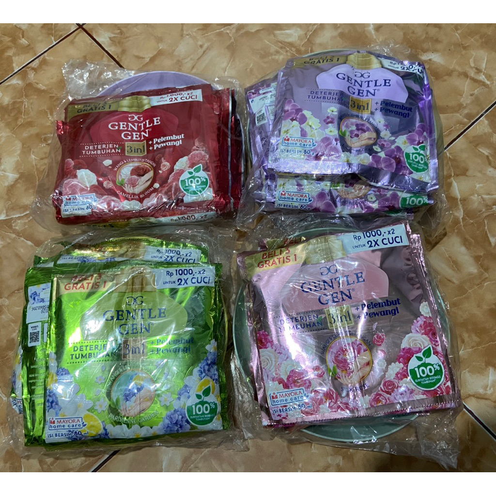 Gentle gen sachet (gratis piring) 16pcs