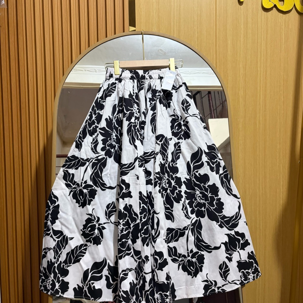 Rok Katun Motif Bunga | Kode 205 | Rok wanita