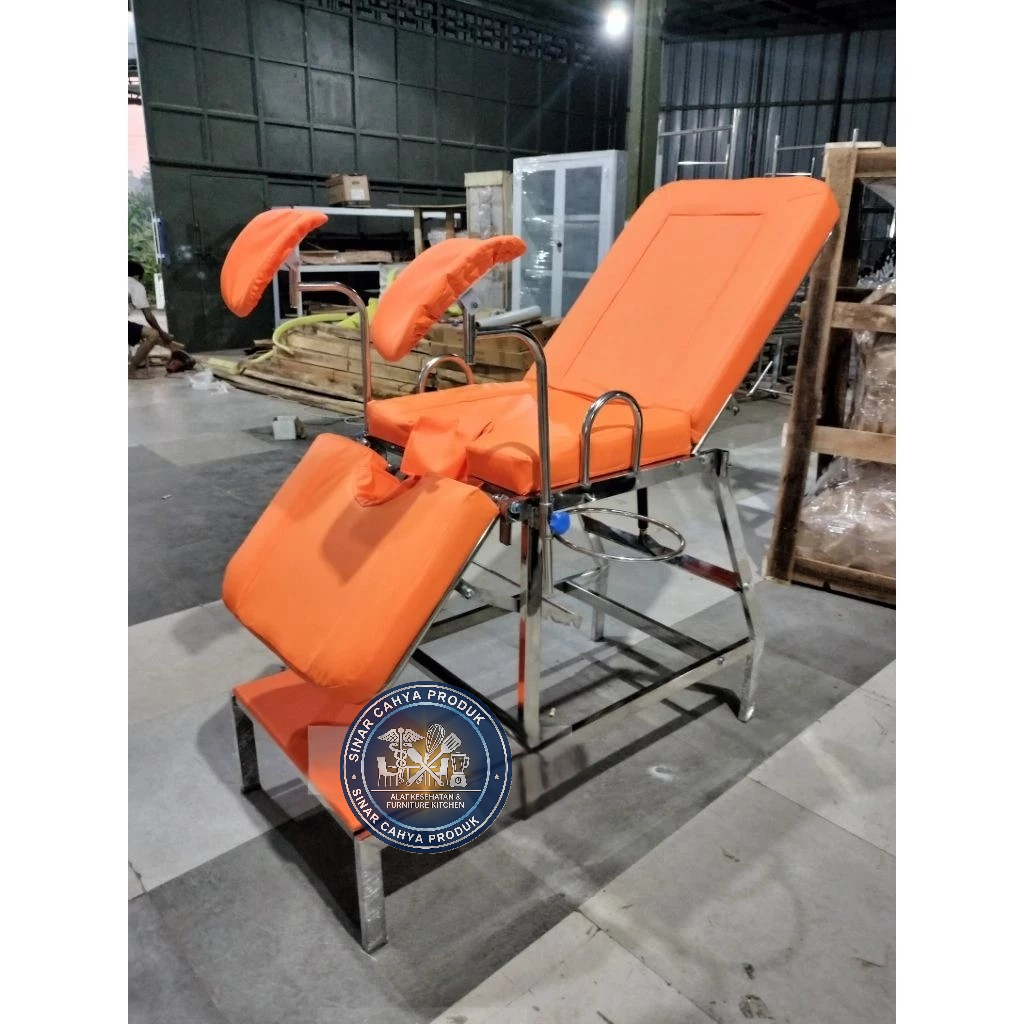 Bed Obgyn Ginekologi Pasien Stainless / bed Obgyn Bersalin / bed persalinan pasien / kursi Obgyn / b