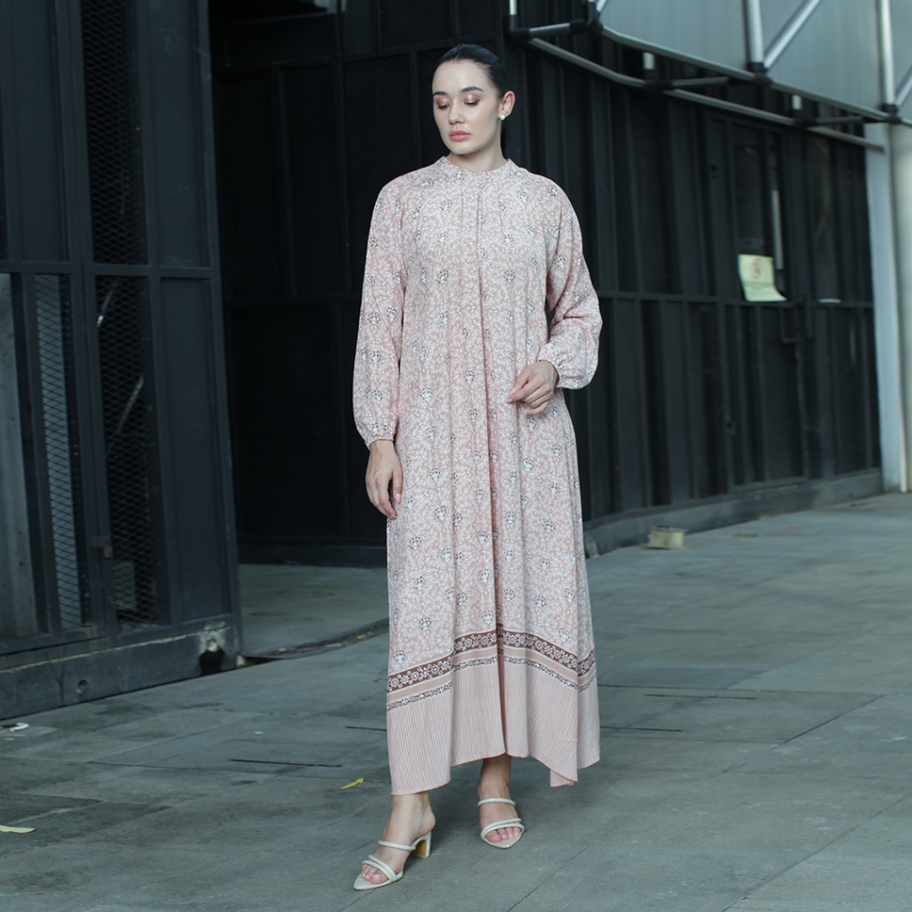 Batik Huza - Dress Idonea - Gamis Batik Wanita