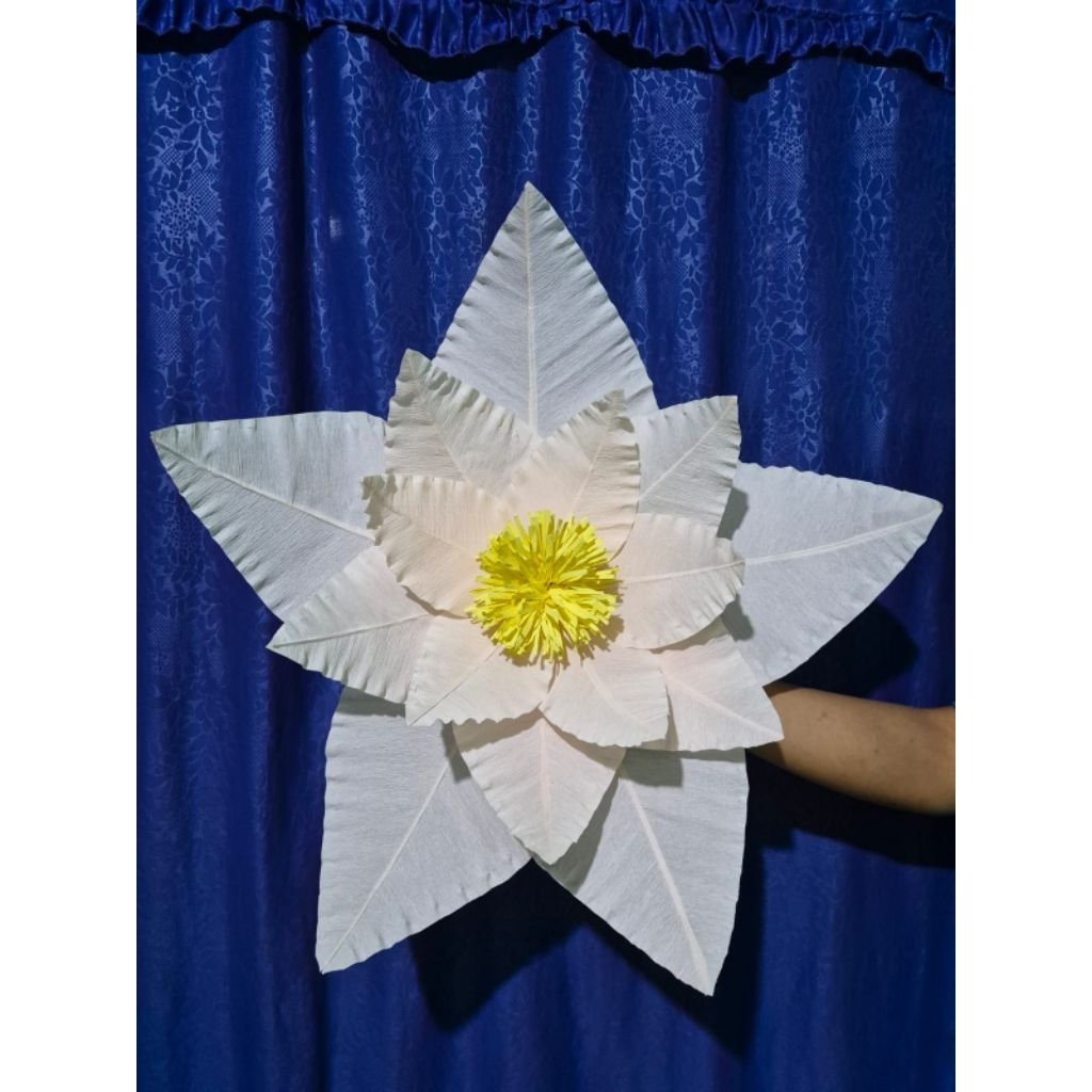 bunga kertas crepe paper/bunga bahan kertas crepe paper/bunga kertas 3d paper wrinkled flower/giant 
