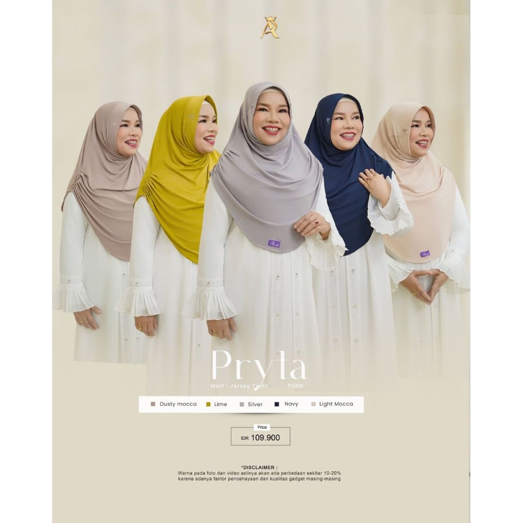 Flash Sale ‼️ Pryta Hijab Edisi Oma Gala Fuji Hijab Ar Rafi Arrafi Terlaris