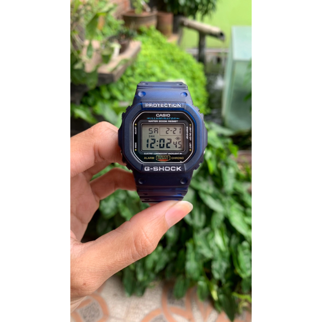 G-SHOCK DW-5600 E Smoke Blue