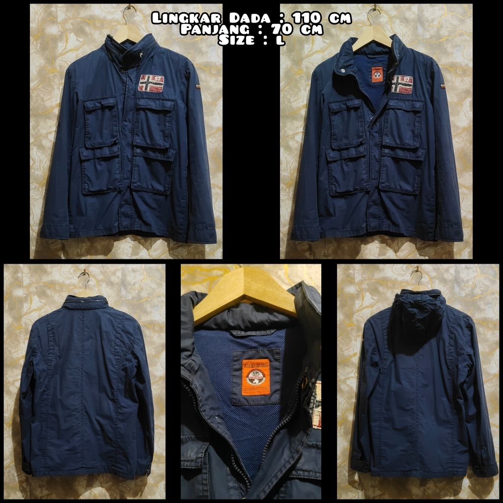 Jaket Parka M65 Warna Navy Second Original.