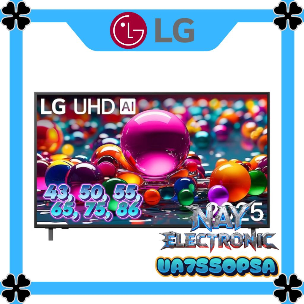 LG 4K Smart Tv WebOs 50UA7550 / UA7550PSA 50 inch 2025 Series
