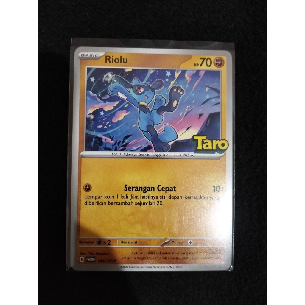 RIOLU PROMO TARO || TCG POKEMON INDONESIA