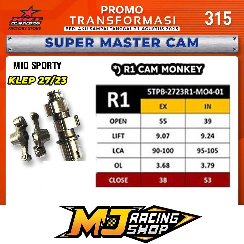 NOKEN AS BRT MIO OLD NEW SOUL SPORTY NOUVO Z / VEGA ZR / JUPITER Z NEW 115 KLEP 27 23 TIPE R1 SUPER 