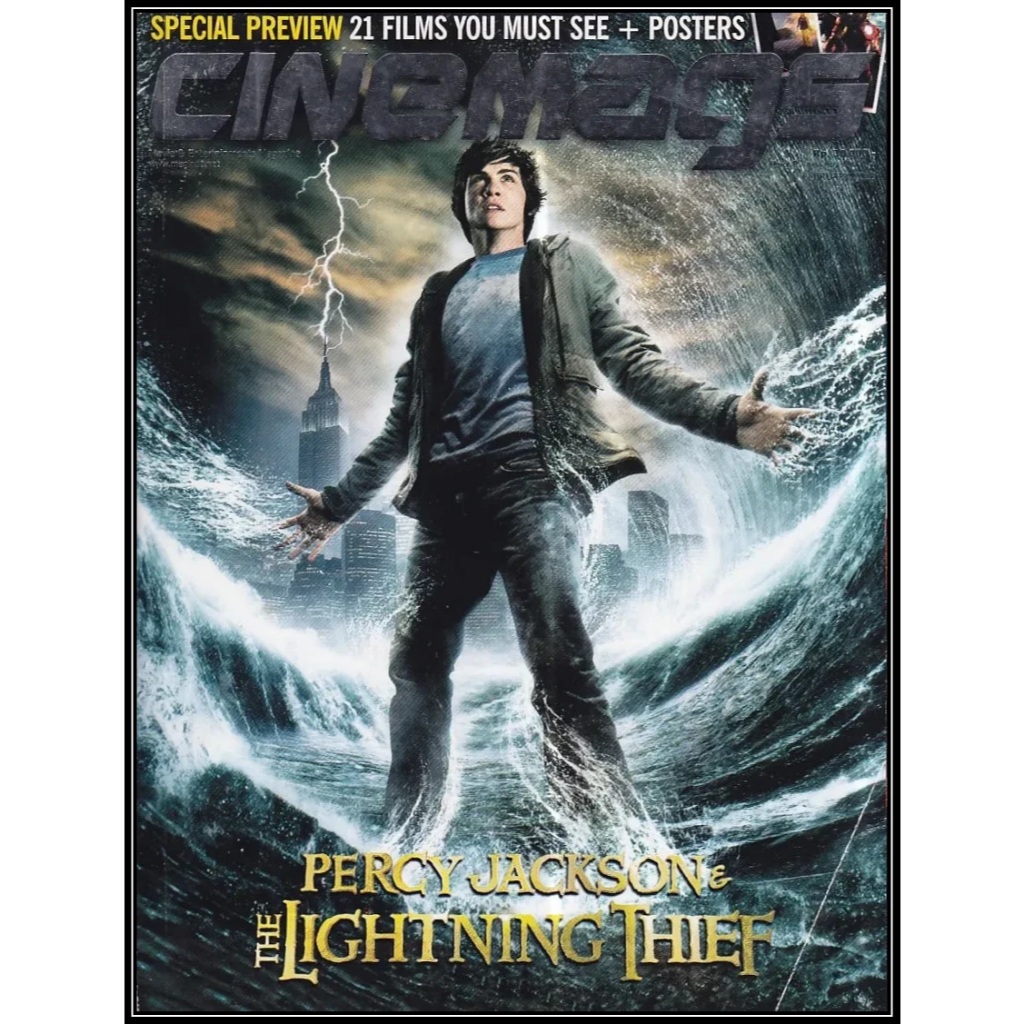 Majalah Preloved - Majalah Cinemags Edisi February 2010 Percy Jackson The Lightning Thief - Lengkap 