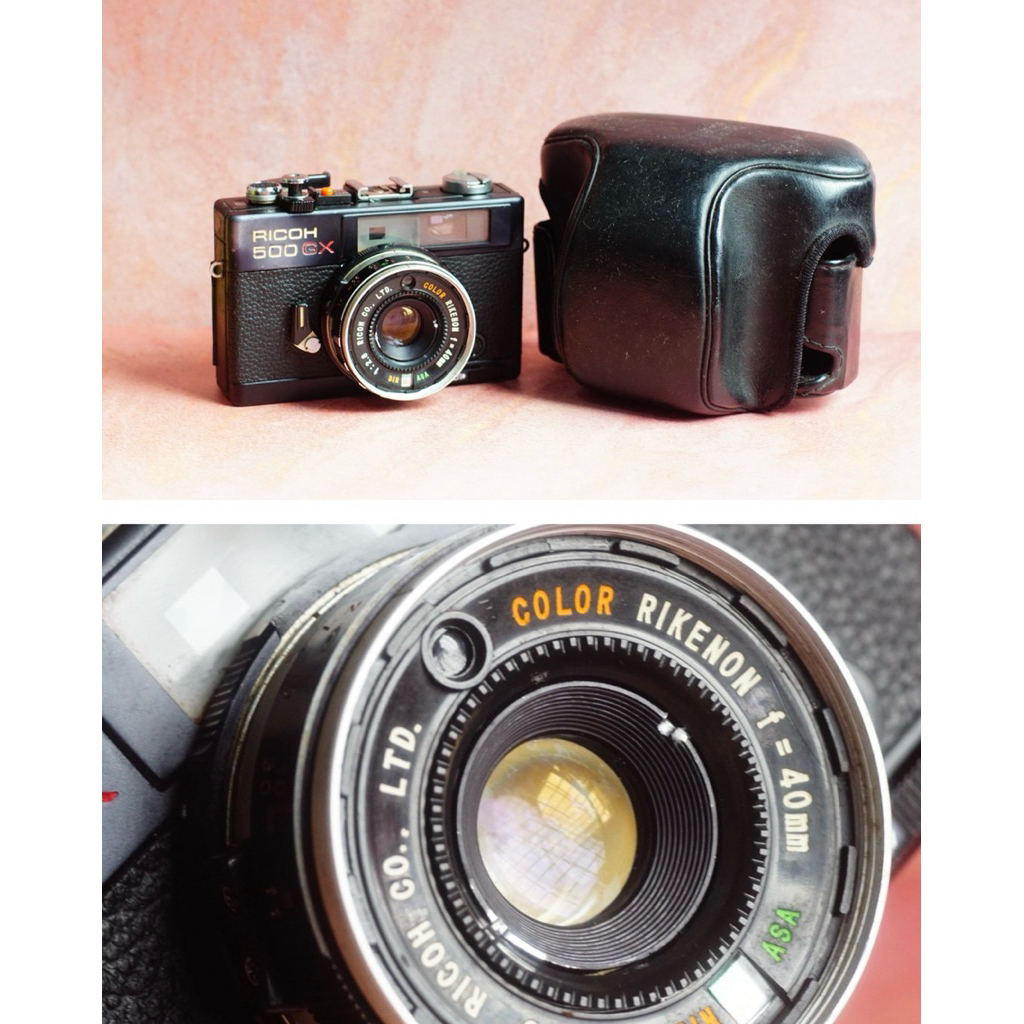 Ricoh 500GX Black Rangefinder Analog Camera
