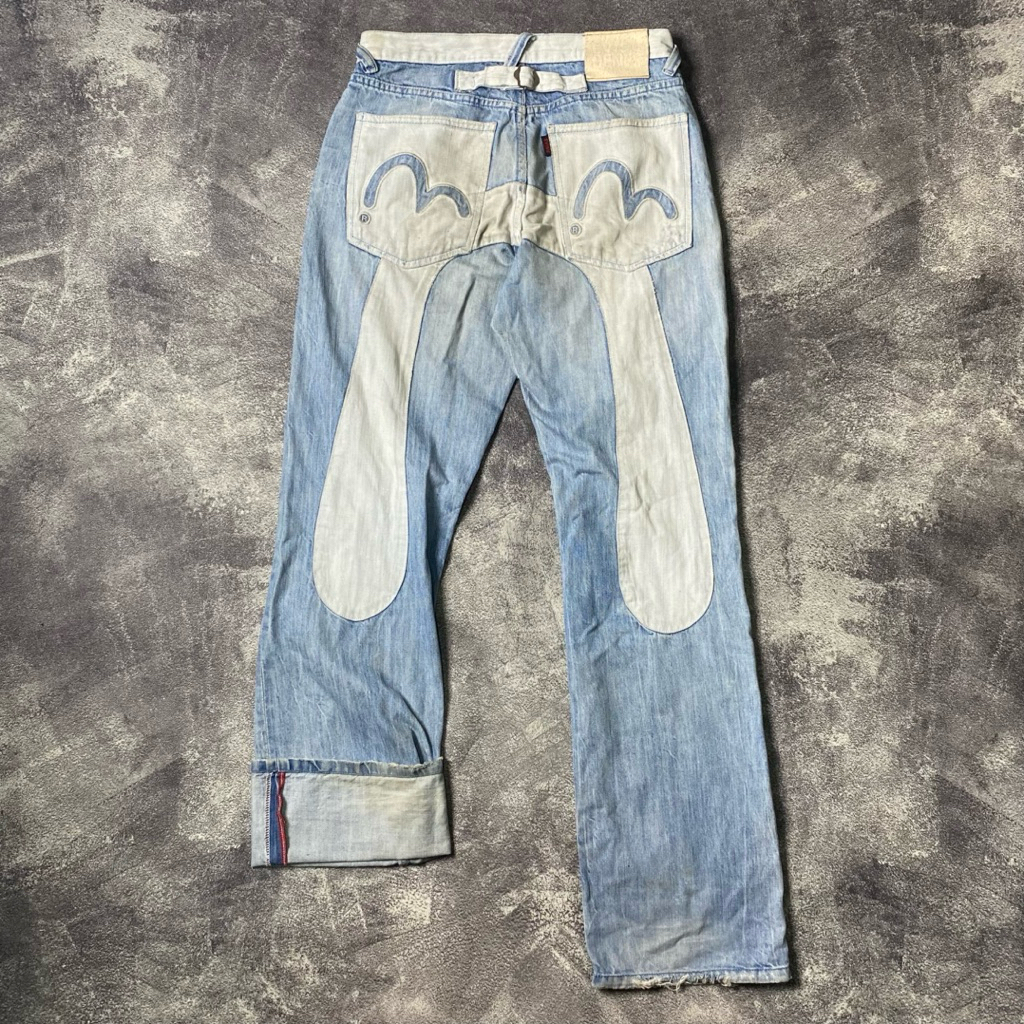 Celana Pants Evisu Selvedge Big Logo Second Original