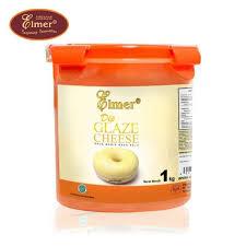 [METTA] pekanbaru/Cheese Elmer Dip Glaze 1kg - Topping Donat Saus Manis Mengkilat, Berbagai Rasa,