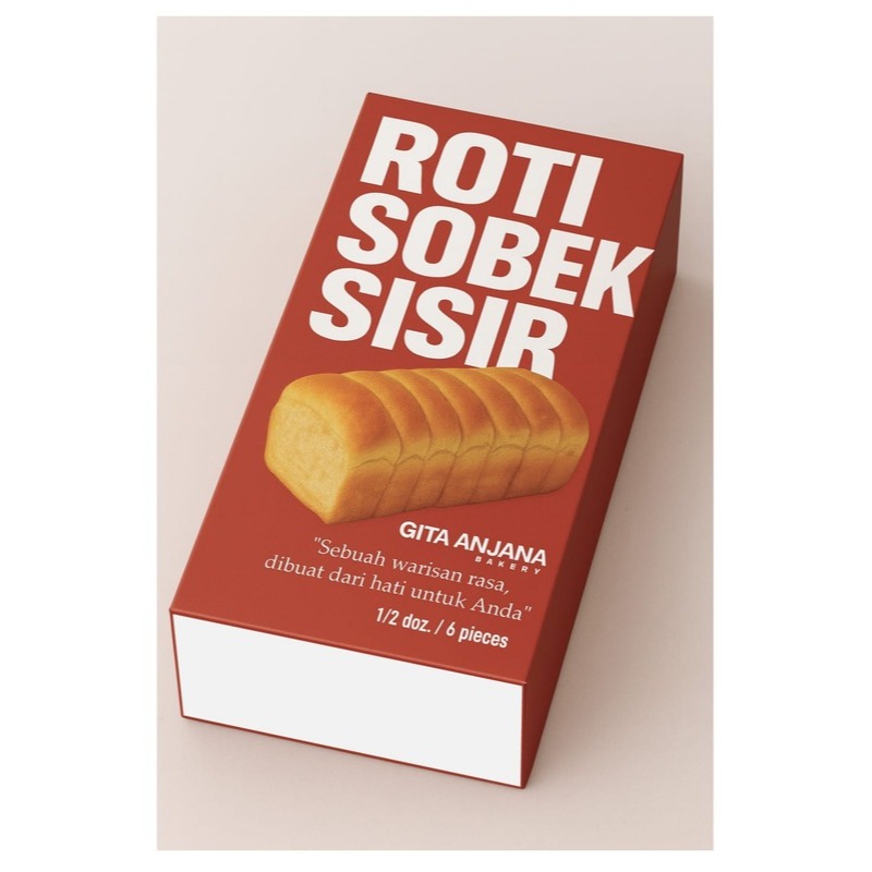 Roti Sobek Sisir Jogja 6 Slices Tanpa Pengawet