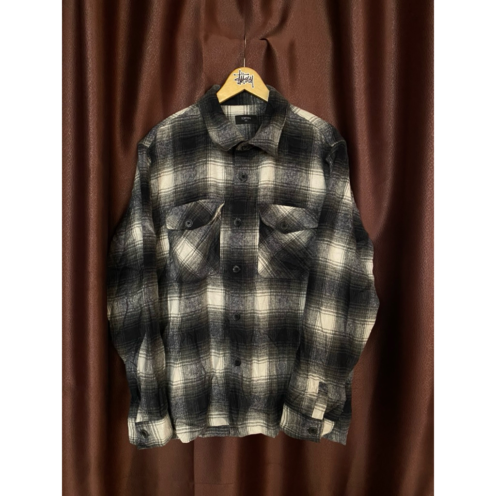 Kemeja Flannel Veterano Double Pocket Bahan Tebal