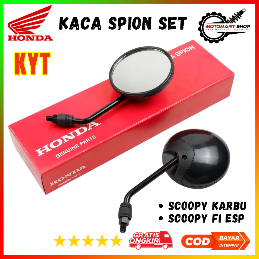 Kaca Spion Set Scoopy Karbu Scoopy FI Scoopy New Kode 88110-KYT-940FMB