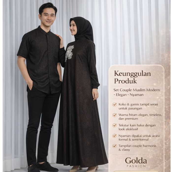 baju couple pasangan gamis pesta mewah elegan baju couple keluarga baju couple pasangan lebaran