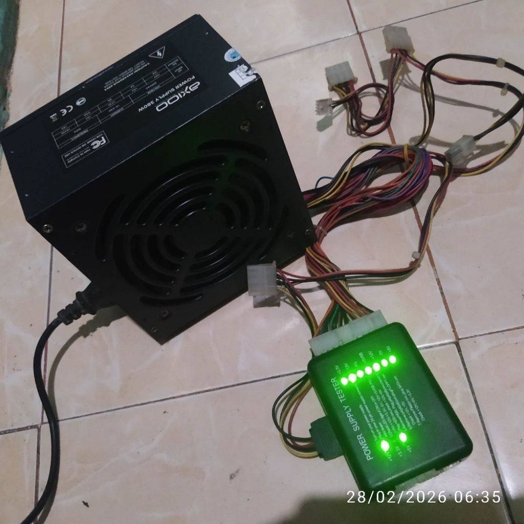 PSU - Power Suplay Komputer 24Pin Fan 12CM Besar Second