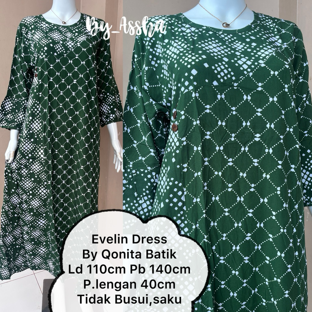 Daster Batik Qonita Pekalongan Dress Evelin