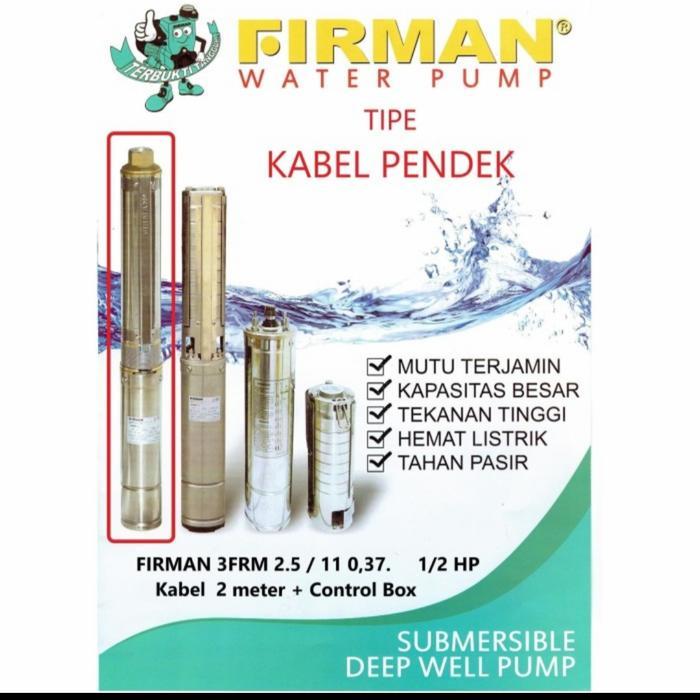 Pompa Satelit Firman 3Frm 2.5/11 Submersible Pump 0.5Hp 3"