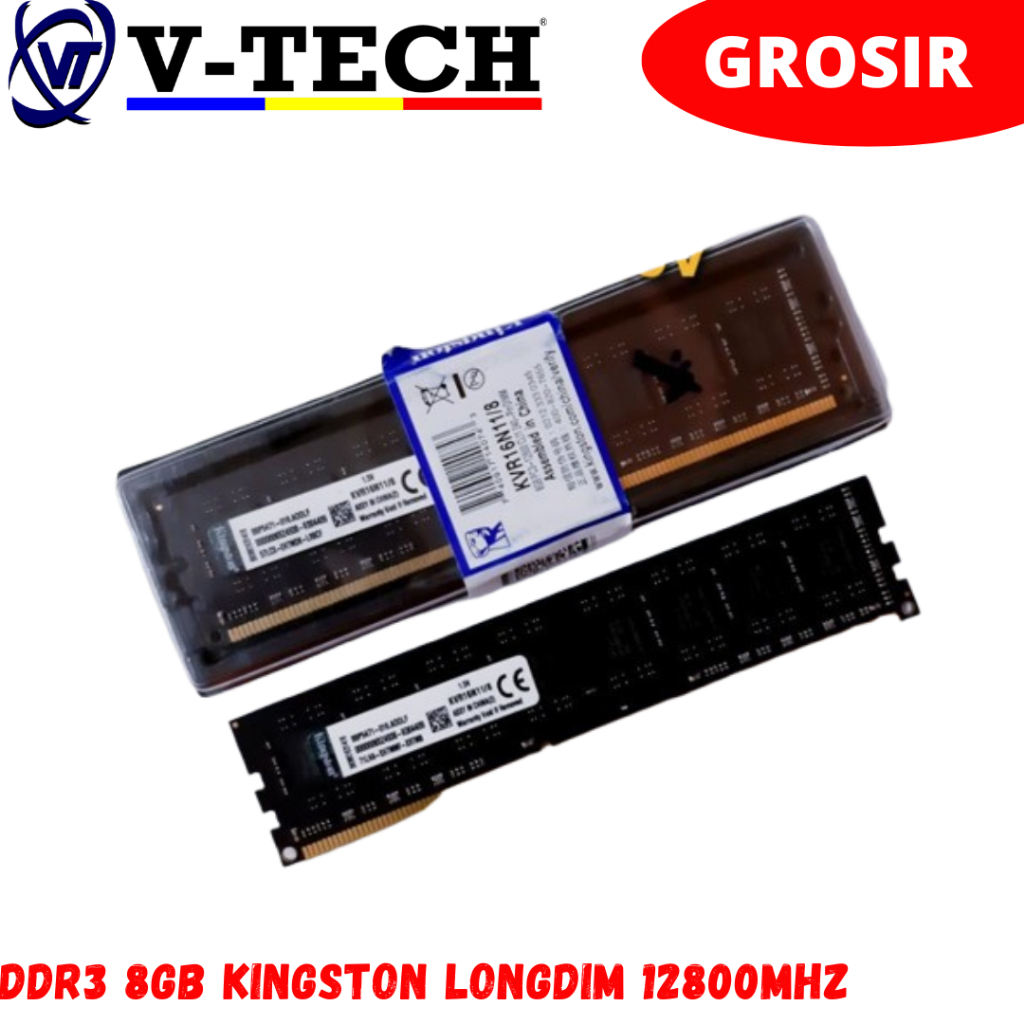 DDR3 8GB KINGSTON LONGDIM 12800MHZ