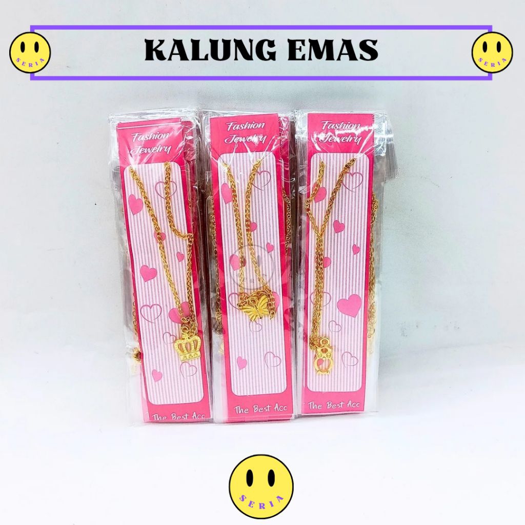 Aksesoris Kalung emas isi 5 pcs kalung emas gantungan mainan murah
