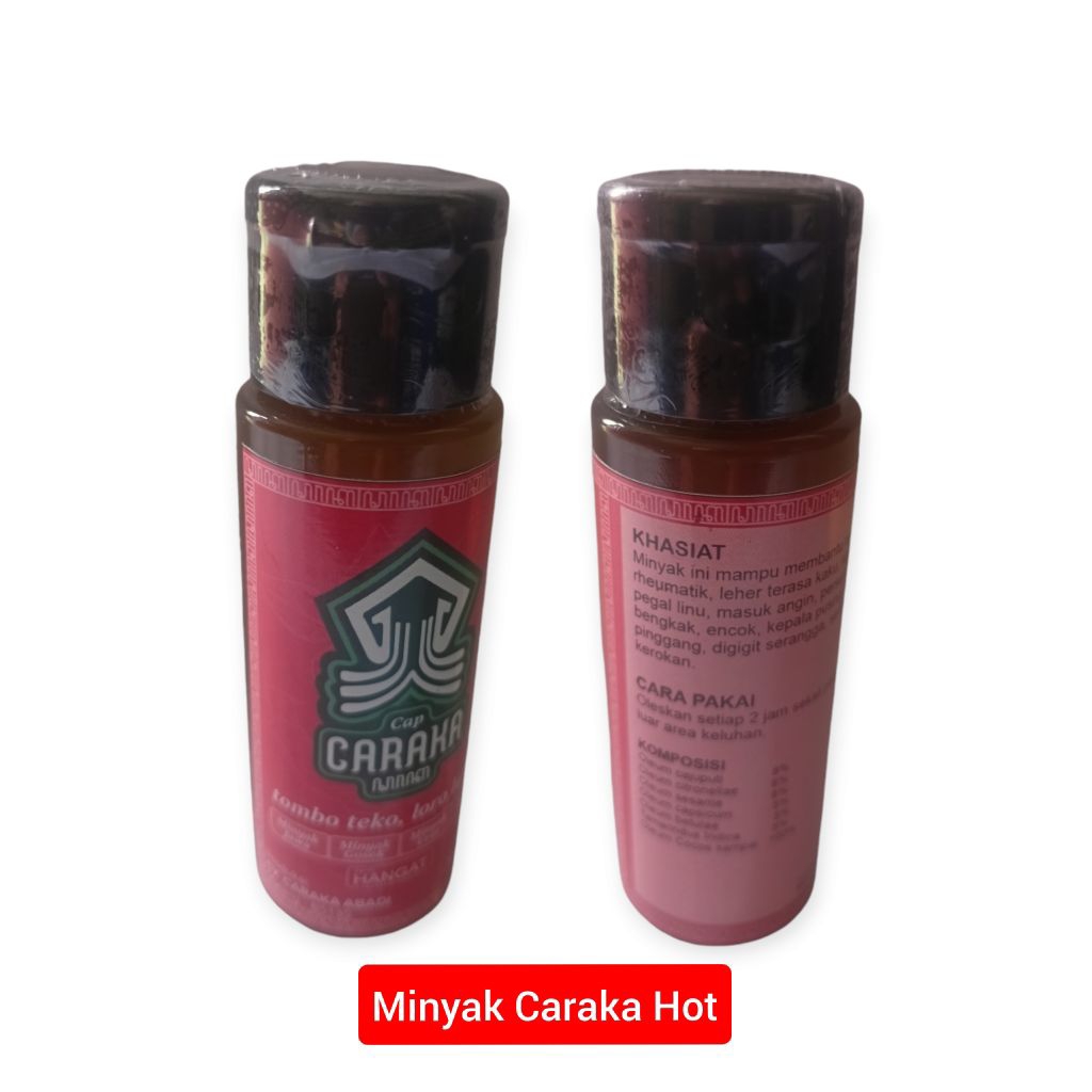MS Minyak Urut China Panas | Minyak Urut Cina | Minyak Urut Extra Panas Cap Caraka Vol 50 Ml