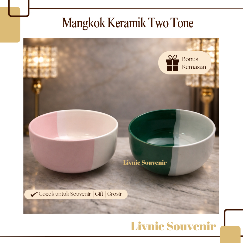 Souvenir Mangkok Keramik Besar