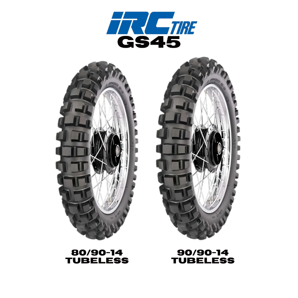 Ban Luar Trail Matic 80/90 90/90 Ring 14 Irc Tire Gs-45 Gs45 Motocross Tubetype