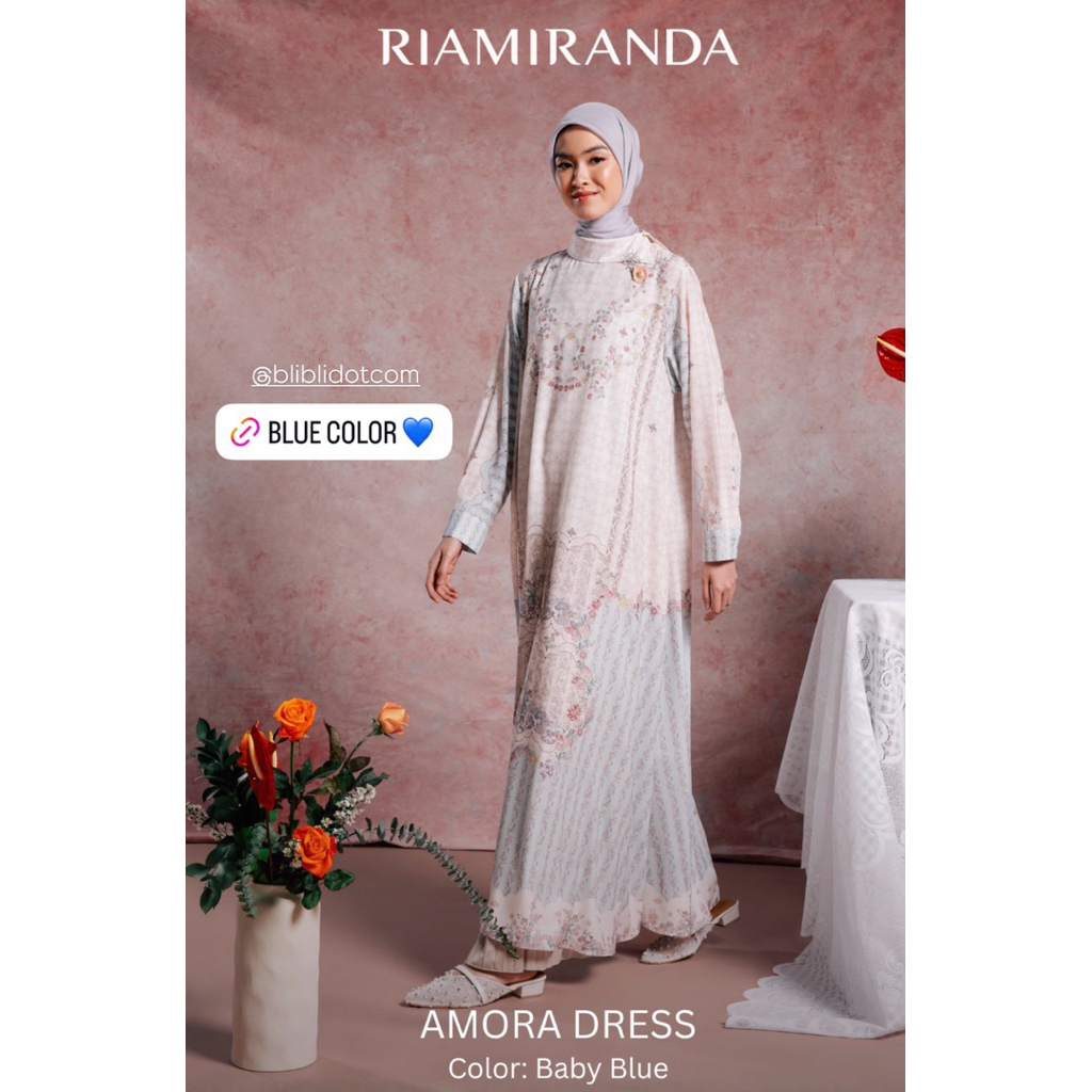Amora Dress Riamiranda Lentera Baju Lebaran RM Raya 2026 Ria Miranda Atasan Wanita Abaya Kaftan