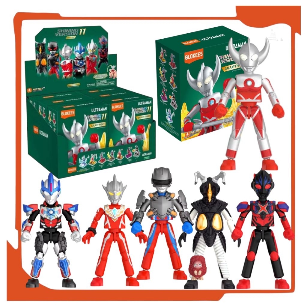 Blokees Figure Ultraman Shining Version 11 Galaxy Fight Ultraman Orb Zero Zetton