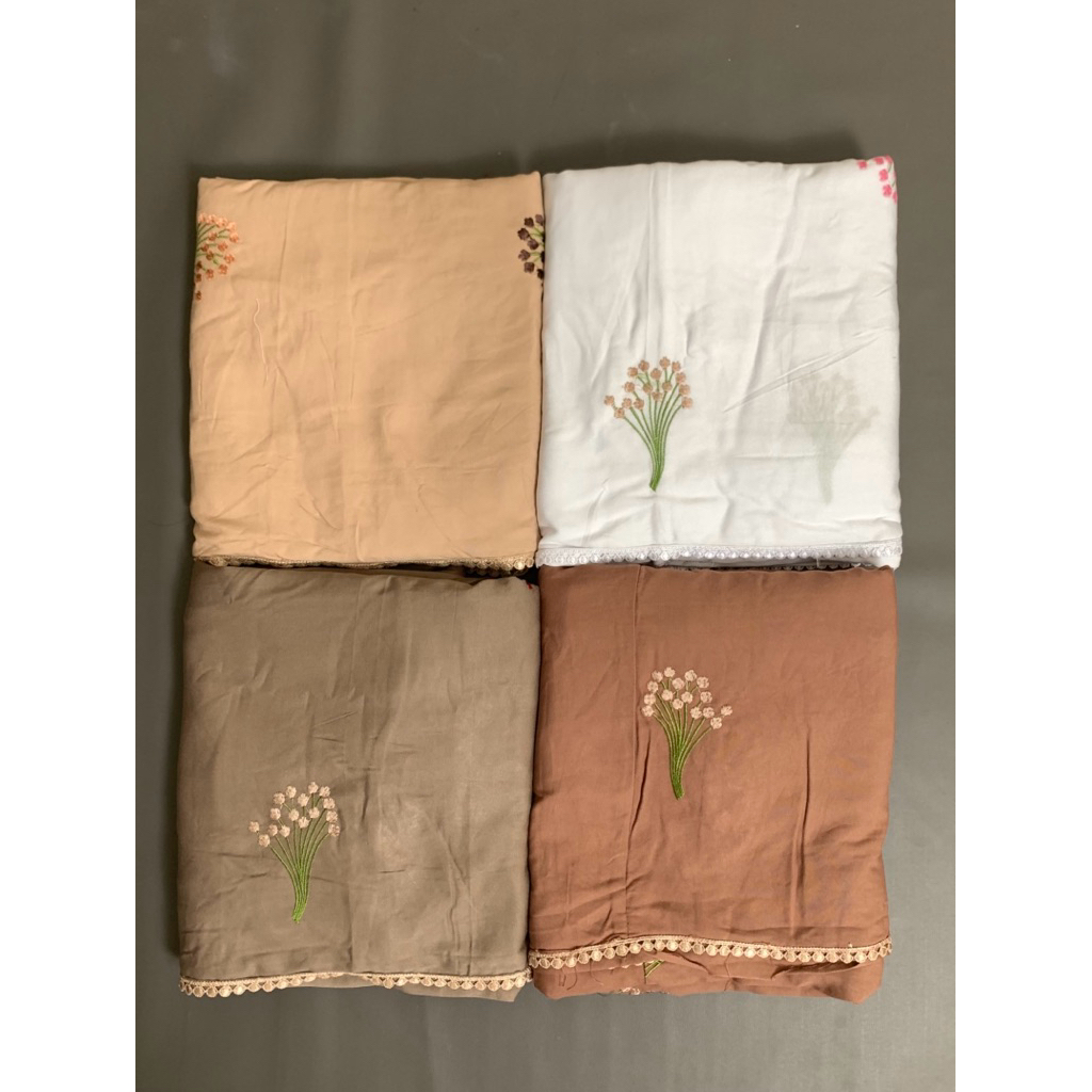 Mukena rayon twill tabur terusan