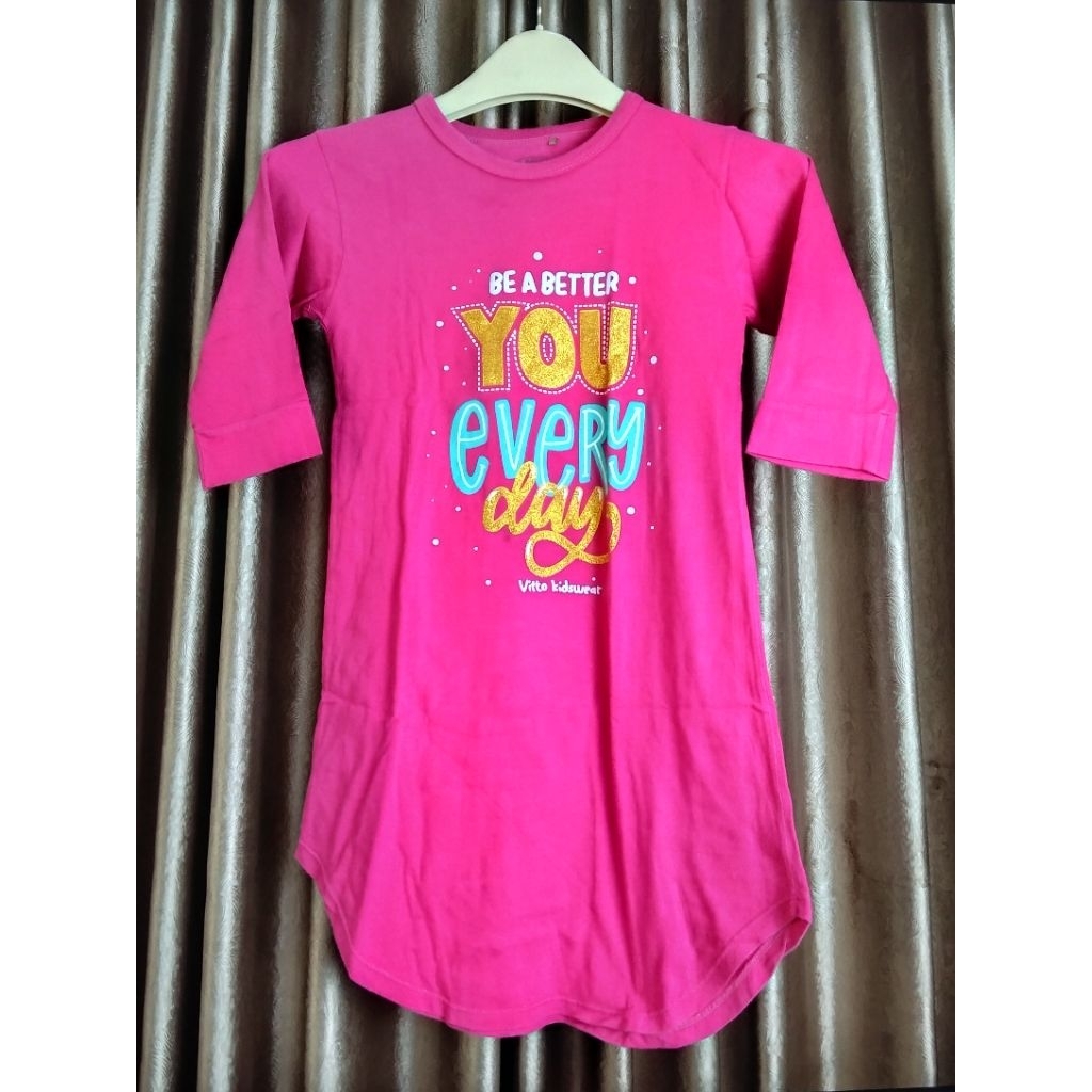 Atasan Tunik Kaos Anak Perempuan