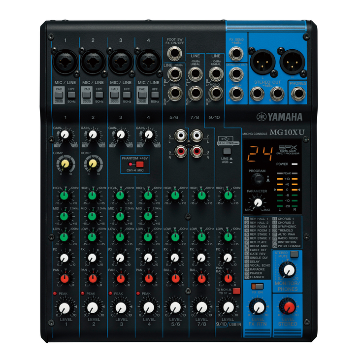 Mixer Yamaha MG 10 XU MG-10XU MG10 XU