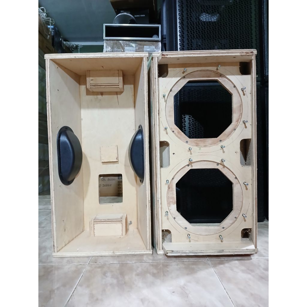 Box T24N/ RT24N 12inchi Bahan 18mm mentah grill ashley, horn, braket