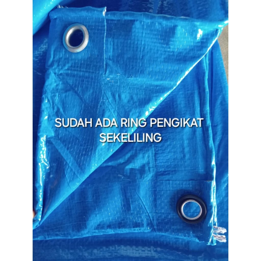 Terpal plastik A5 3x10 4x10 5x10 Biru / terpal jemur padi / terpal kolam ikan
