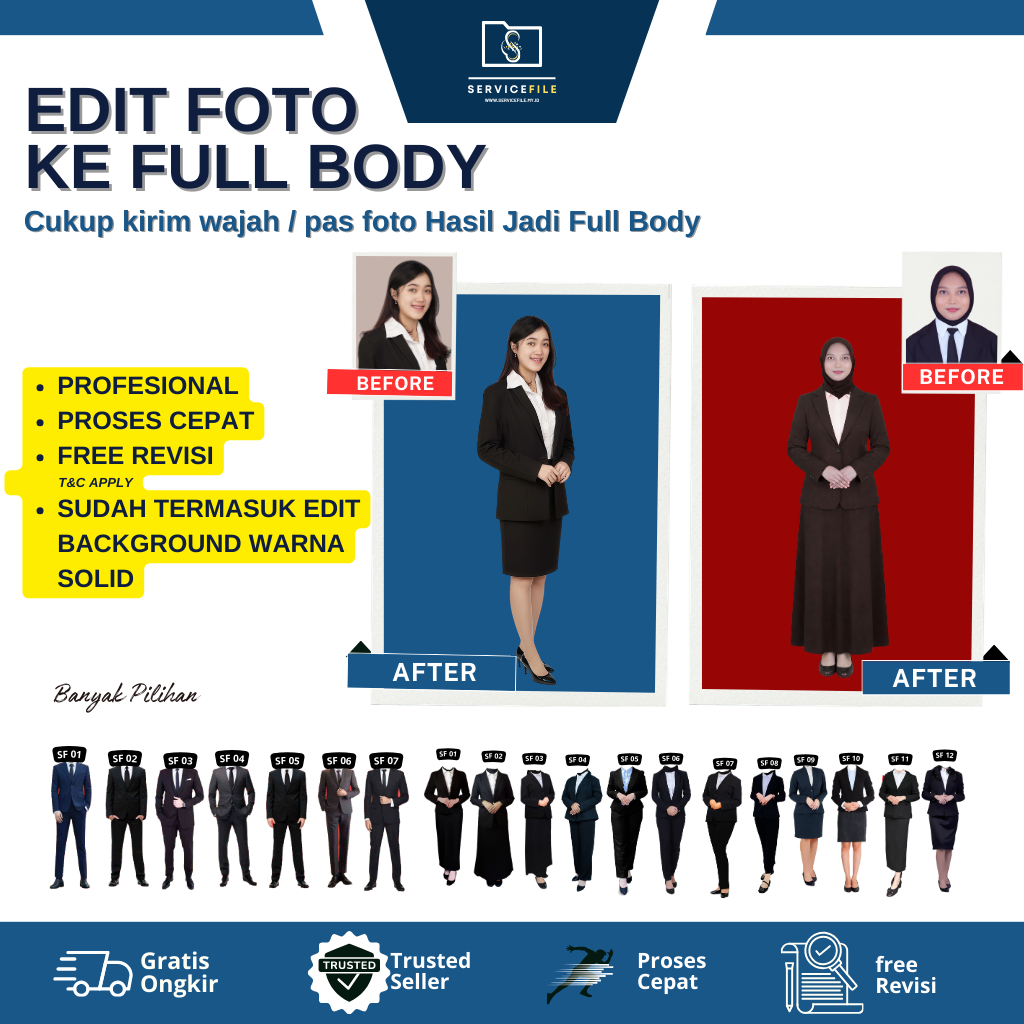 Edit Foto jadi Full Body, Pas Foto ke Full Body