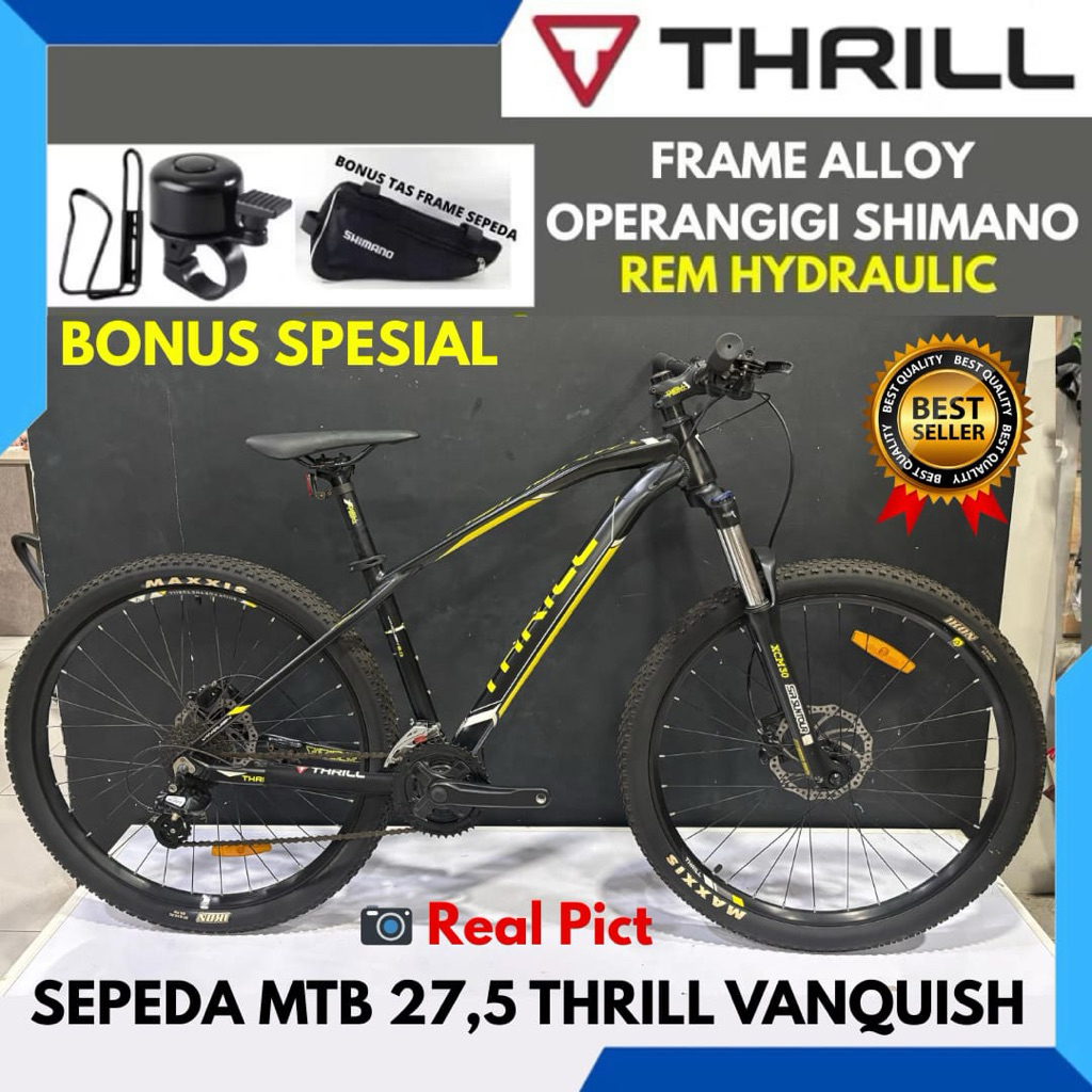 Sepeda Gunung 27,5 MTB Thrill Vanquish 3.0 Frame Alloy