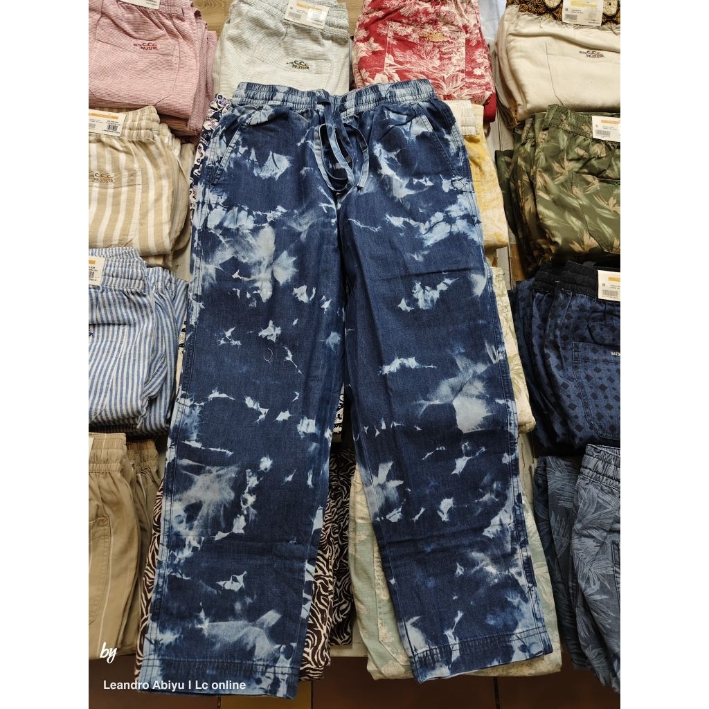Sirwal Denim Motif Le couture Pinggang Karet