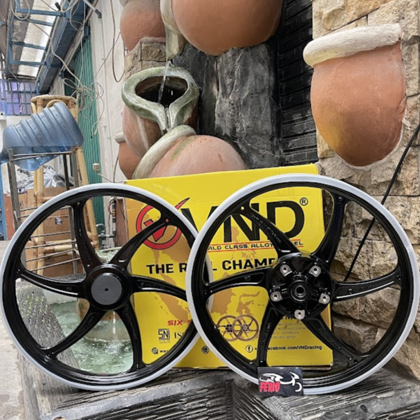 Velg VND six star MXKING UK 160/160 Ring 17 Mx king 150 Hitam