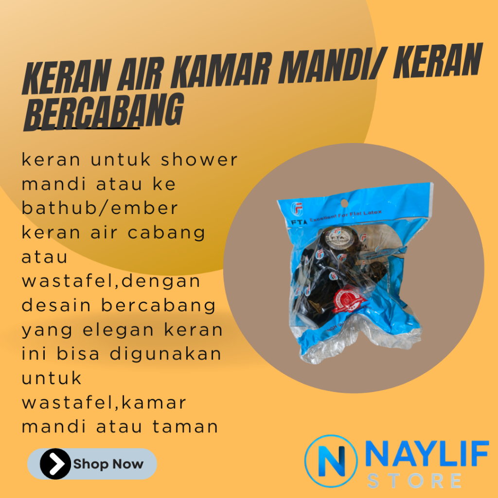 KERAN AIR KAMAR MANDI/KERAN BERCABANG