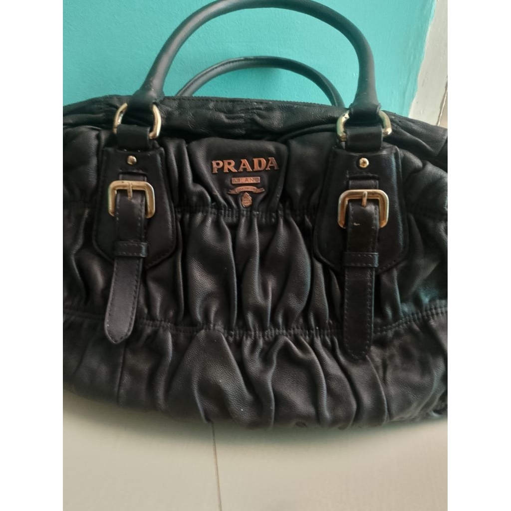 tas Prada kulit asli size 30cm