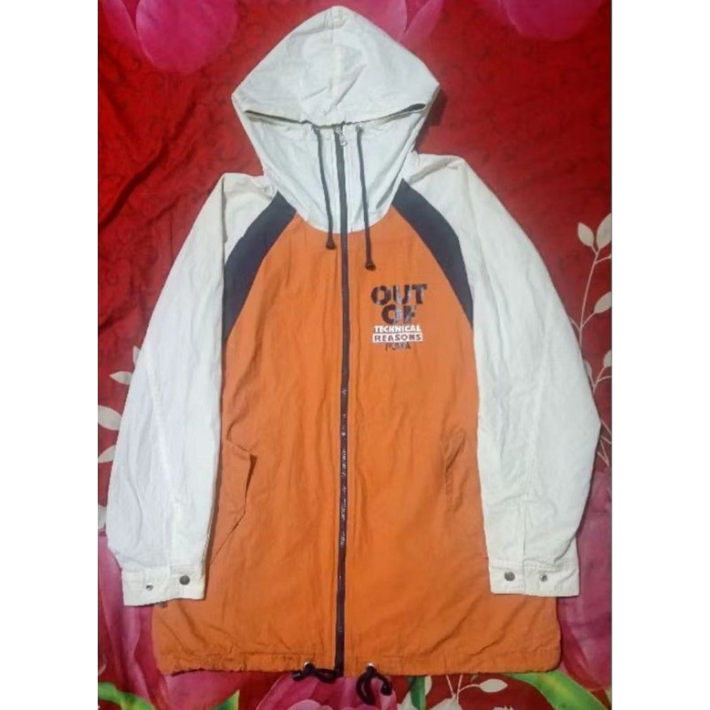 Jaket Windbreaker Puma Gorpcore Vintage Big Logo