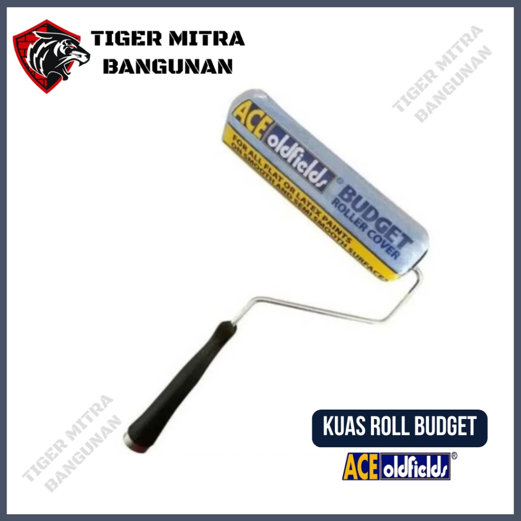 Kuas Roll Cat Tembok ACE Oldfields 9 Inch - Kecil, Warna Biru, Praktis