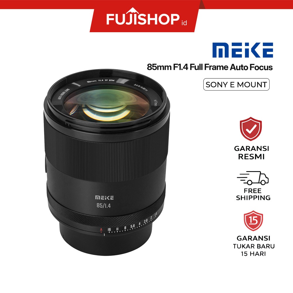 Meike AF 85mm F1.4 Full Frame Auto Focus / Lensa Meike 85mm F1.4 STM E mount