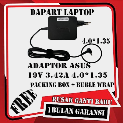 ADAPTOR CHARGER AS Zenbook UX430 UX430U UX430UA UX430UQ 19V-3.42A (4.0x1.35)