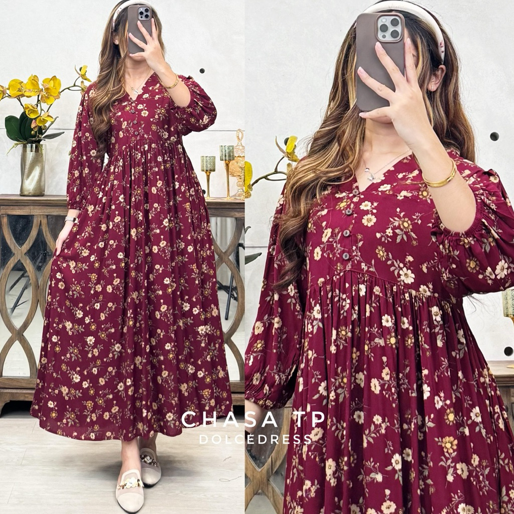 Daster Arab DOLCE CHASA TP Midi Dress Rayon